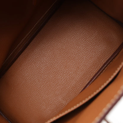 バーキン25 ゴールド ハンドバッグ トゴ ブラウン シルバー金具 □I刻印 エルメス バッグ HERMES