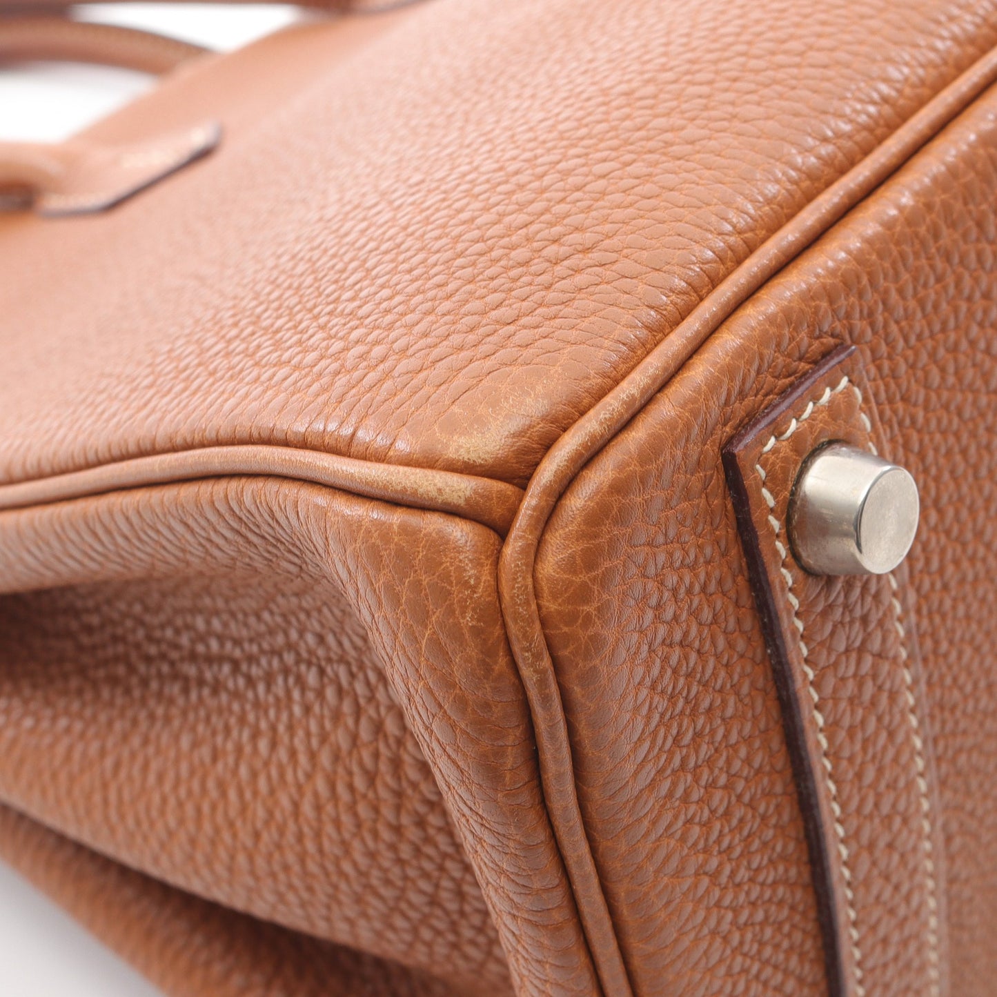 バーキン25 ゴールド ハンドバッグ トゴ ブラウン シルバー金具 □I刻印 エルメス バッグ HERMES