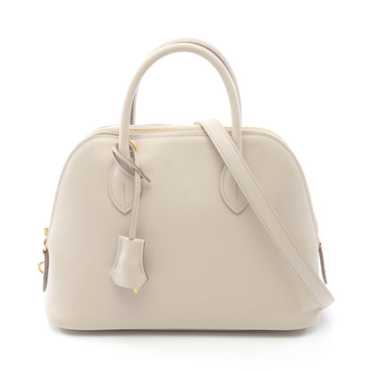 ボリード1923 25 べトン ハンドバッグ エバーカラー アイボリー ゴールド金具 2WAY B刻印 エルメス バッグ HERMES