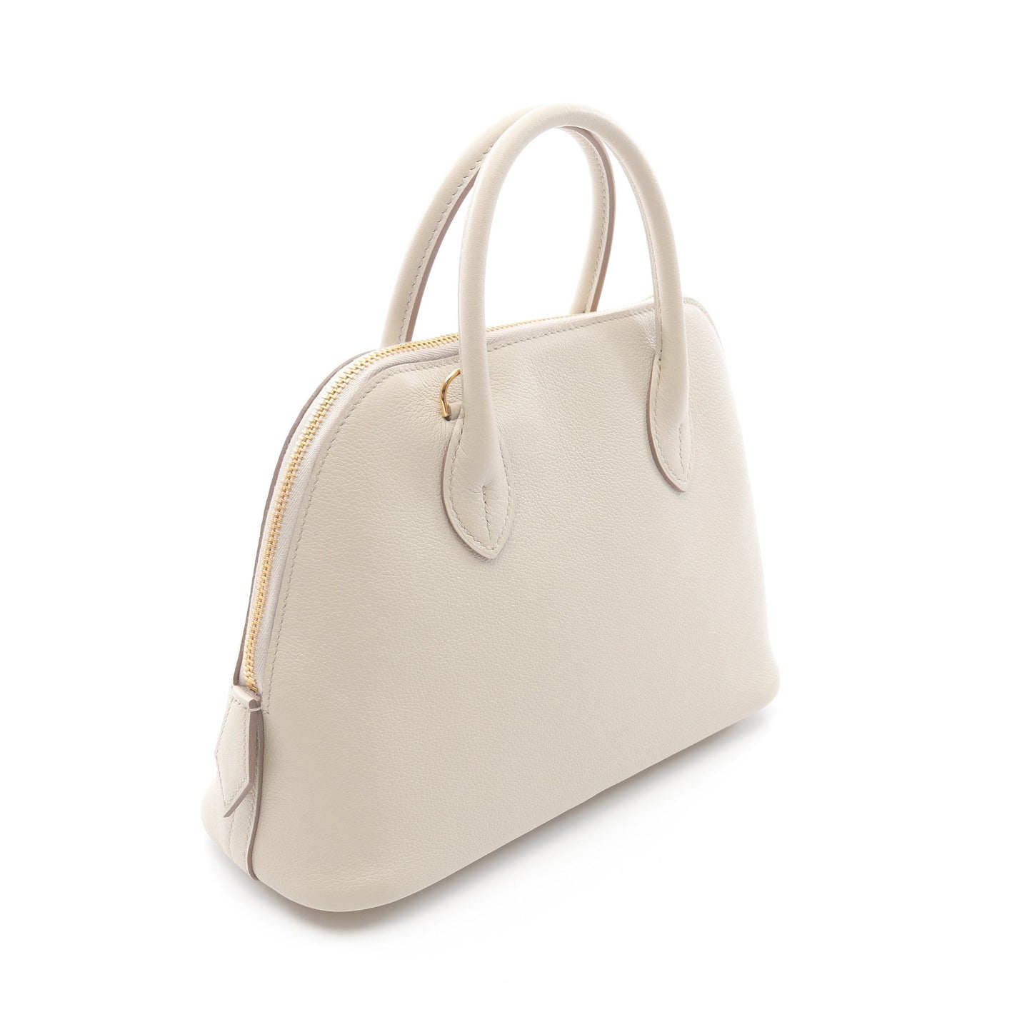 ボリード1923 25 べトン ハンドバッグ エバーカラー アイボリー ゴールド金具 2WAY B刻印 エルメス バッグ HERMES