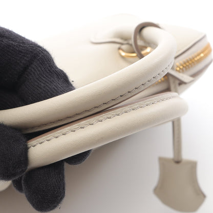 ボリード1923 25 べトン ハンドバッグ エバーカラー アイボリー ゴールド金具 2WAY B刻印 エルメス バッグ HERMES