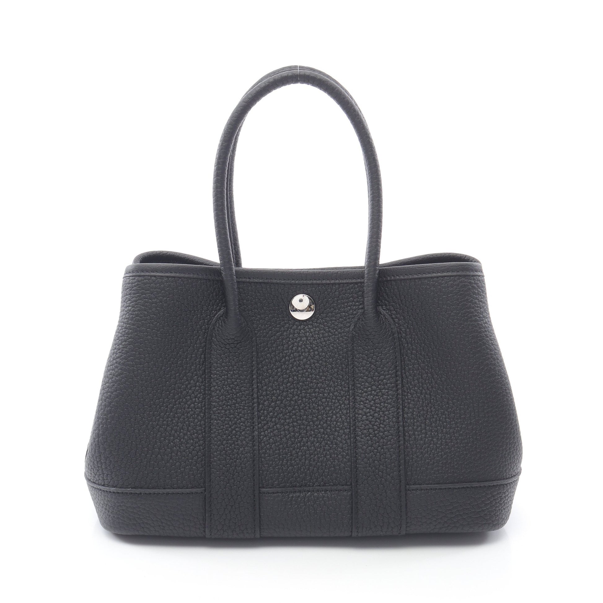 ネオガーデン23 ハンドバッグ トートバッグ ネゴンダ ブラック シルバー金具 W刻印 エルメス バッグ HERMES