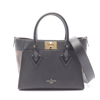 オンマイサイド PM モノグラム ノワール ハンドバッグ レザー PVC ブラック ブラウン 2WAY ルイヴィトン バッグ LOUIS VUITTON