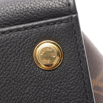 オンマイサイド PM モノグラム ノワール ハンドバッグ レザー PVC ブラック ブラウン 2WAY ルイヴィトン バッグ LOUIS VUITTON