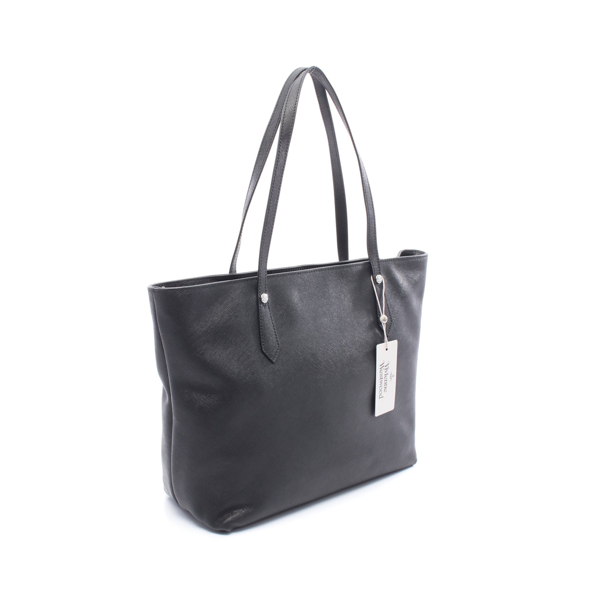 SHOPPER オーブ ショルダーバッグ トートバッグ レザー ブラック 