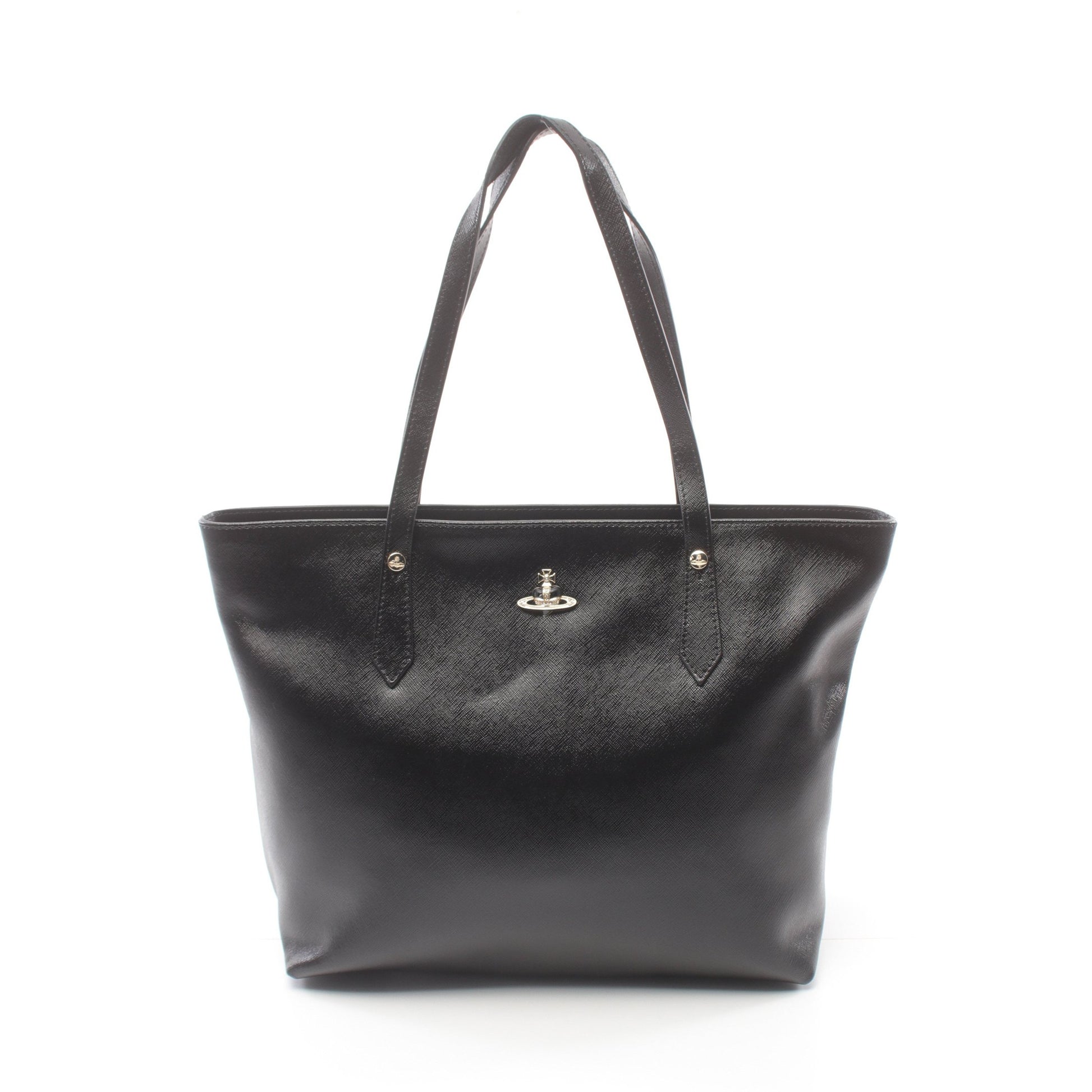 SHOPPER オーブ ショルダーバッグ トートバッグ レザー ブラック 