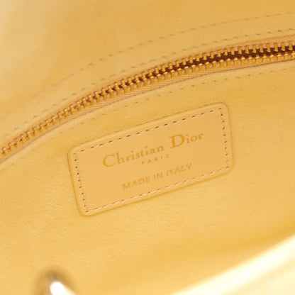 レディディオール スモール カナージュ ハンドバッグ レザー アイボリー 2WAY クリスチャンディオール バッグ Christian Dior