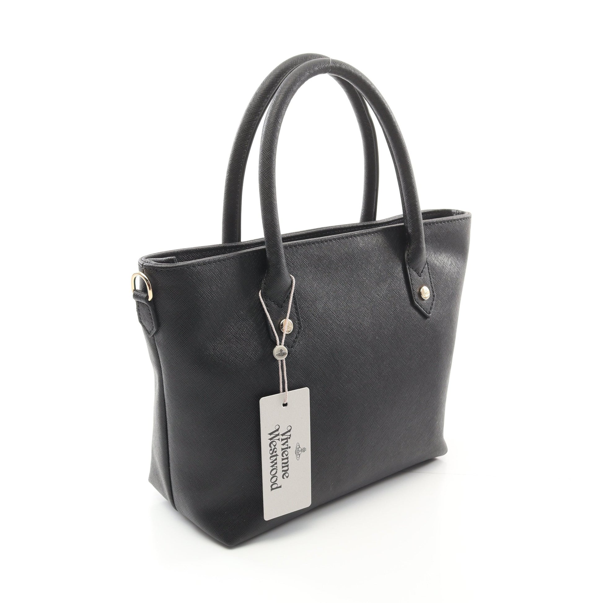 ハンドバッグ トートバッグ レザー ブラック 2WAY ヴィヴィアン  