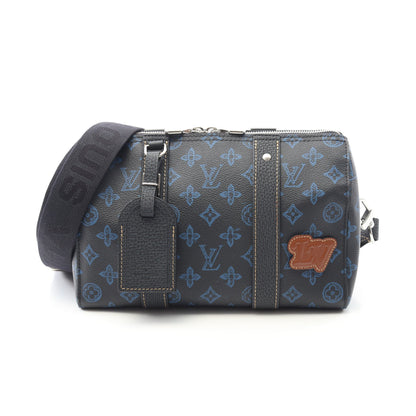 シティ キーポル モノグラムレコード ショルダーバッグ PVC レザー ブラック ルイヴィトン バッグ LOUIS VUITTON