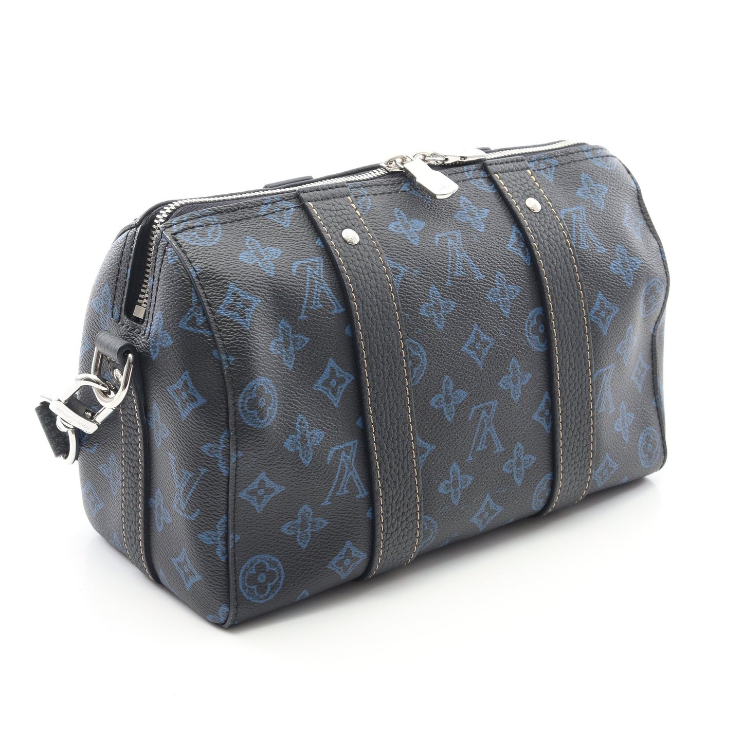 シティ キーポル モノグラムレコード ショルダーバッグ PVC レザー ブラック ルイヴィトン バッグ LOUIS VUITTON
