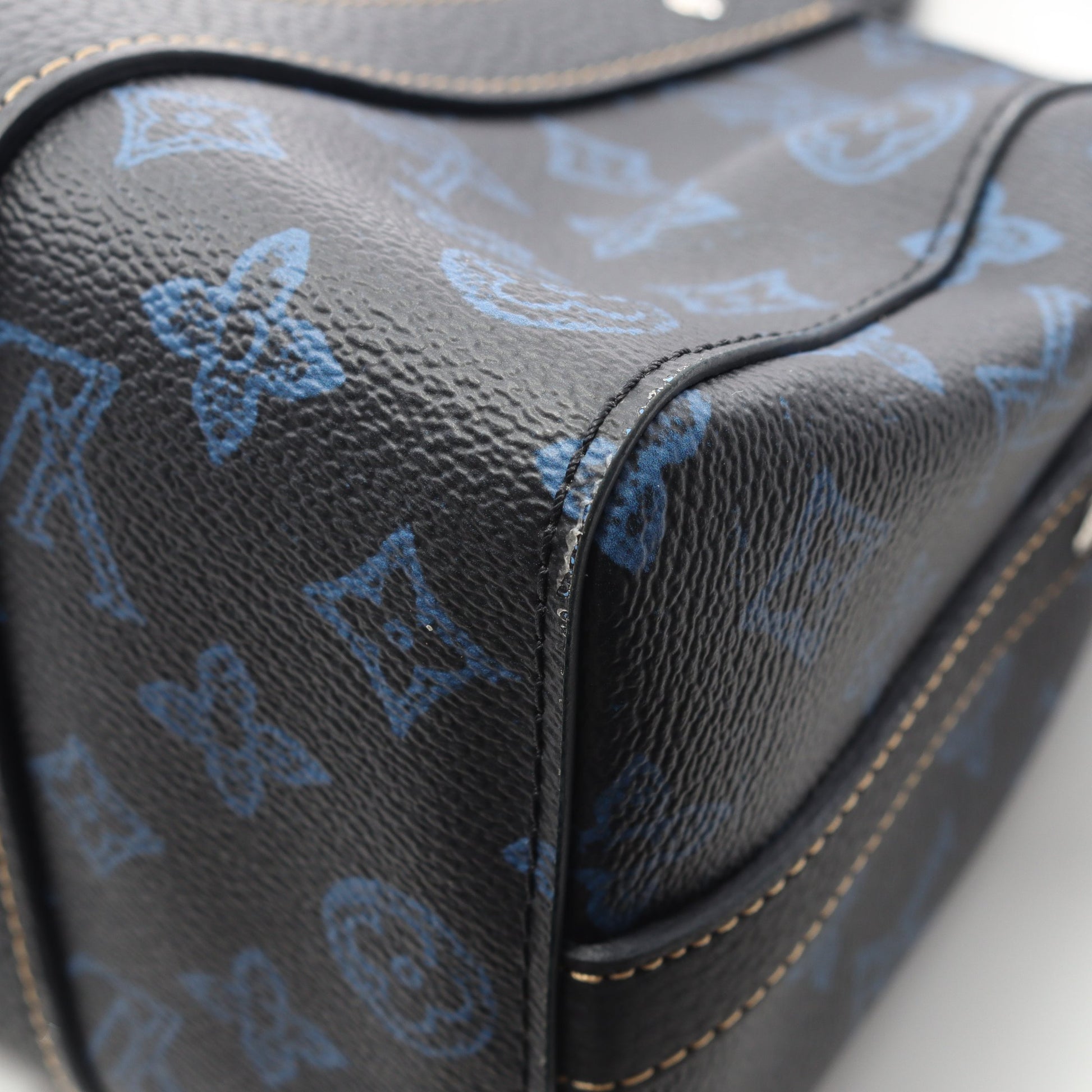 シティ キーポル モノグラムレコード ショルダーバッグ PVC レザー ブラック ルイヴィトン バッグ LOUIS VUITTON