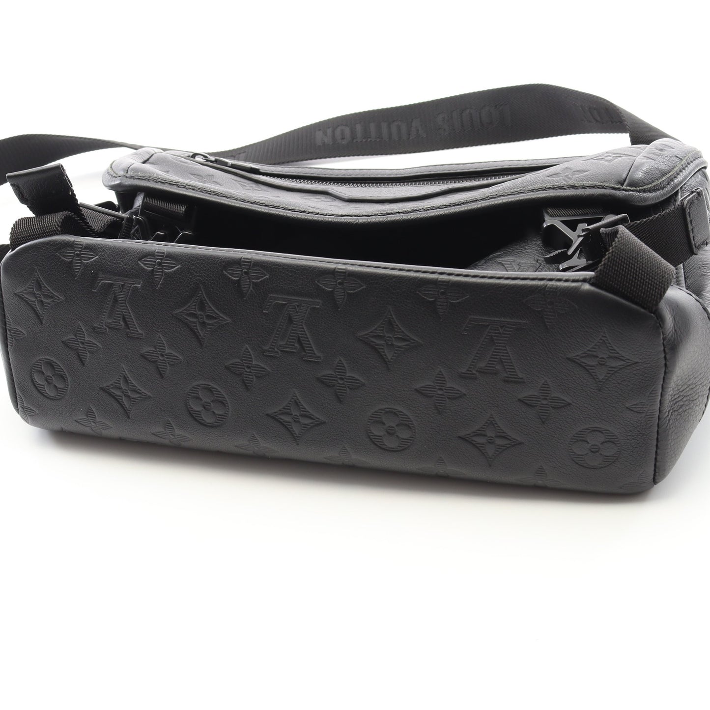 メッセンジャー ヴォワヤージュPM モノグラムシャドウ ショルダーバッグ レザー ブラック ルイヴィトン バッグ LOUIS VUITTON