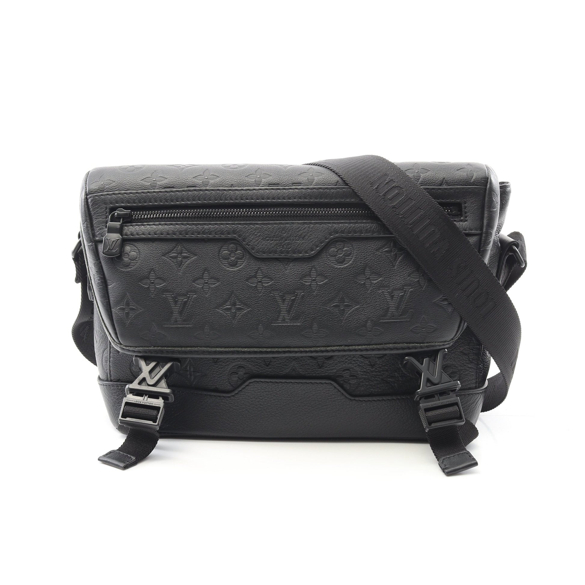 メッセンジャー ヴォワヤージュPM モノグラムシャドウ ショルダーバッグ レザー ブラック ルイヴィトン バッグ LOUIS VUITTON