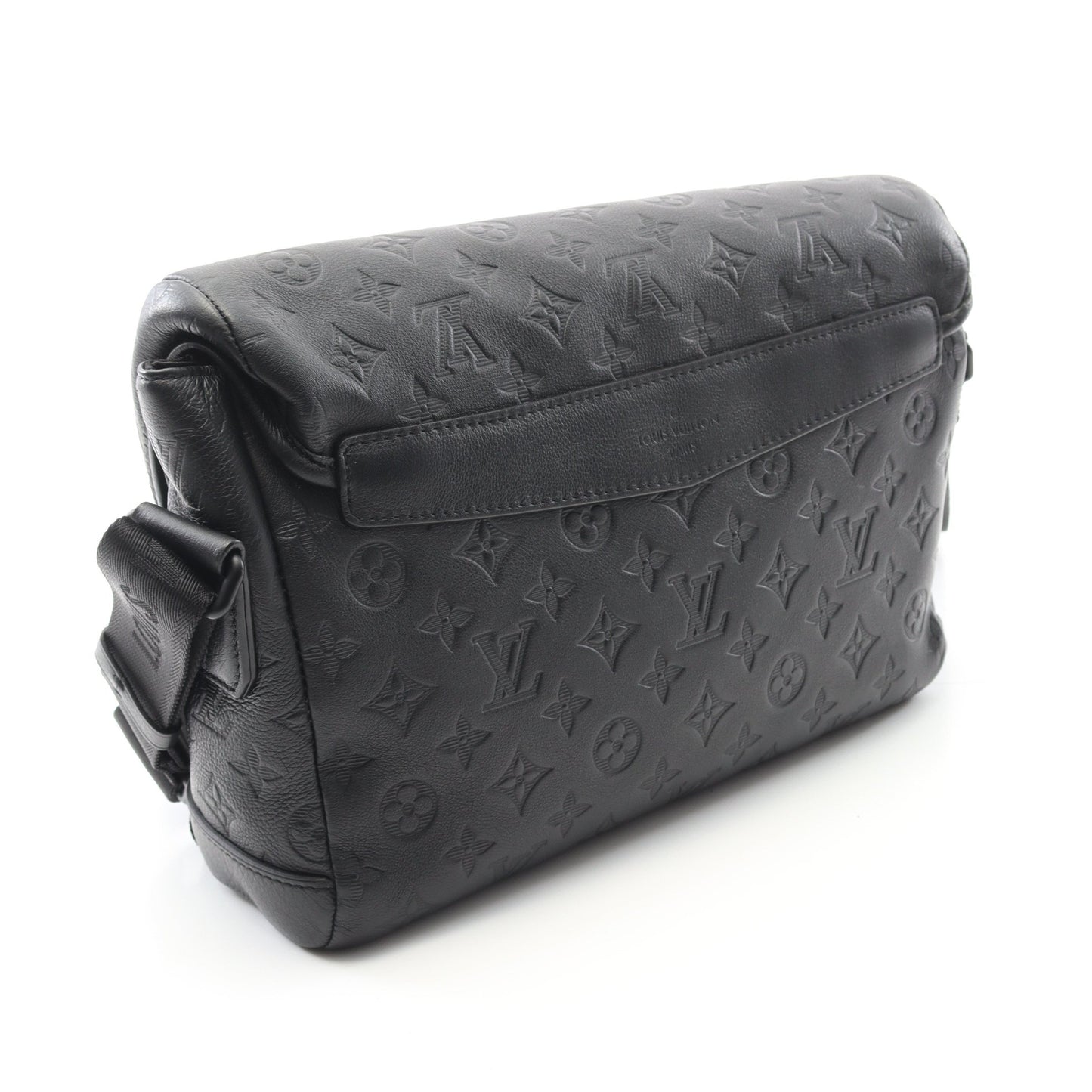 メッセンジャー ヴォワヤージュPM モノグラムシャドウ ショルダーバッグ レザー ブラック ルイヴィトン バッグ LOUIS VUITTON