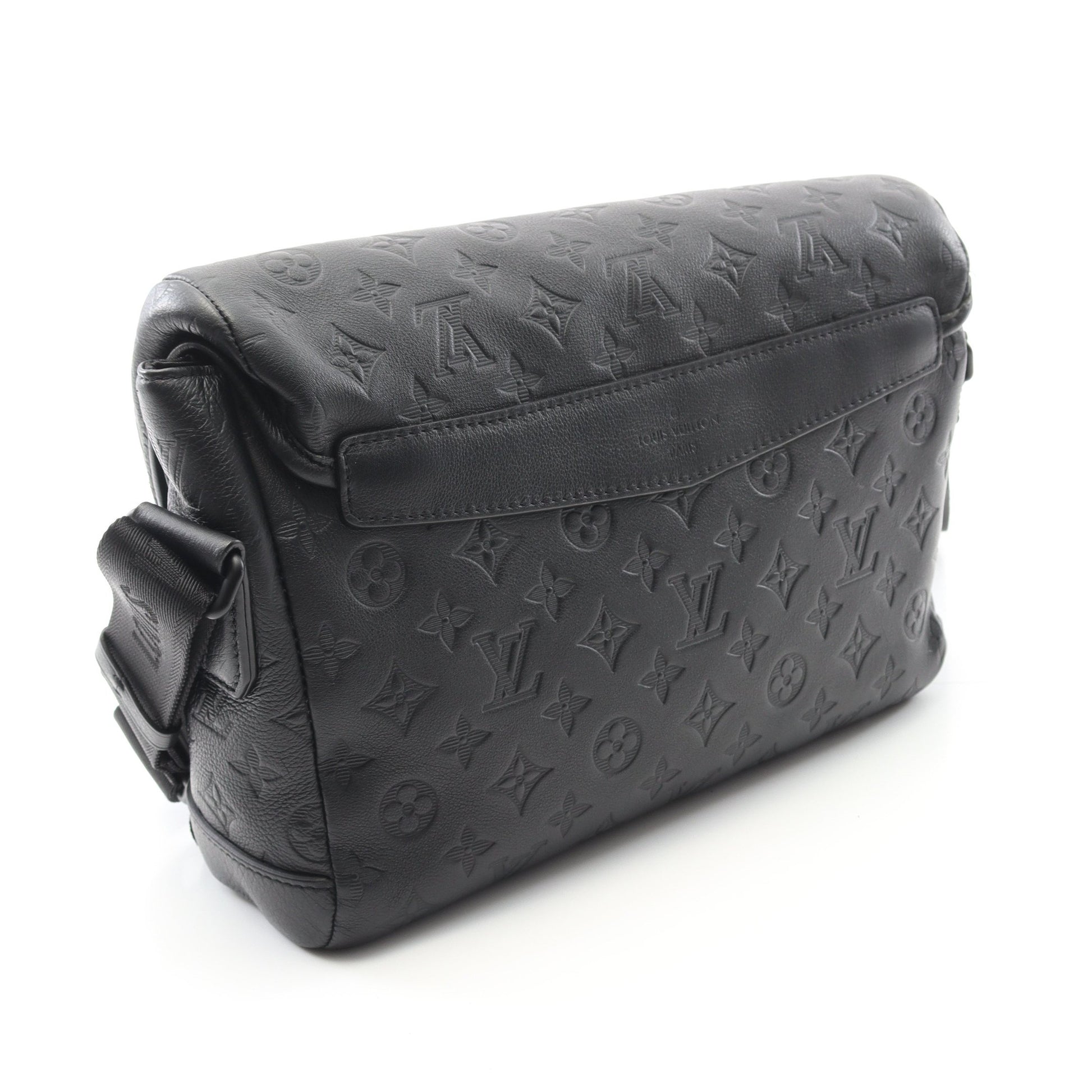 メッセンジャー ヴォワヤージュPM モノグラムシャドウ ショルダーバッグ レザー ブラック ルイヴィトン バッグ LOUIS VUITTON