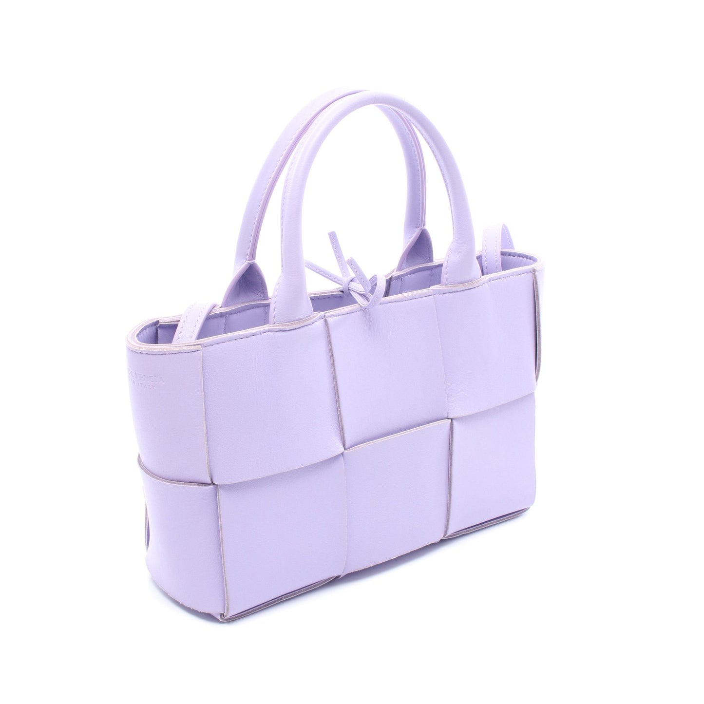 ミニアルコ ハンドバッグ トートバッグ レザー ライトパープル 2WAY ボッテガヴェネタ バッグ BOTTEGA VENETA