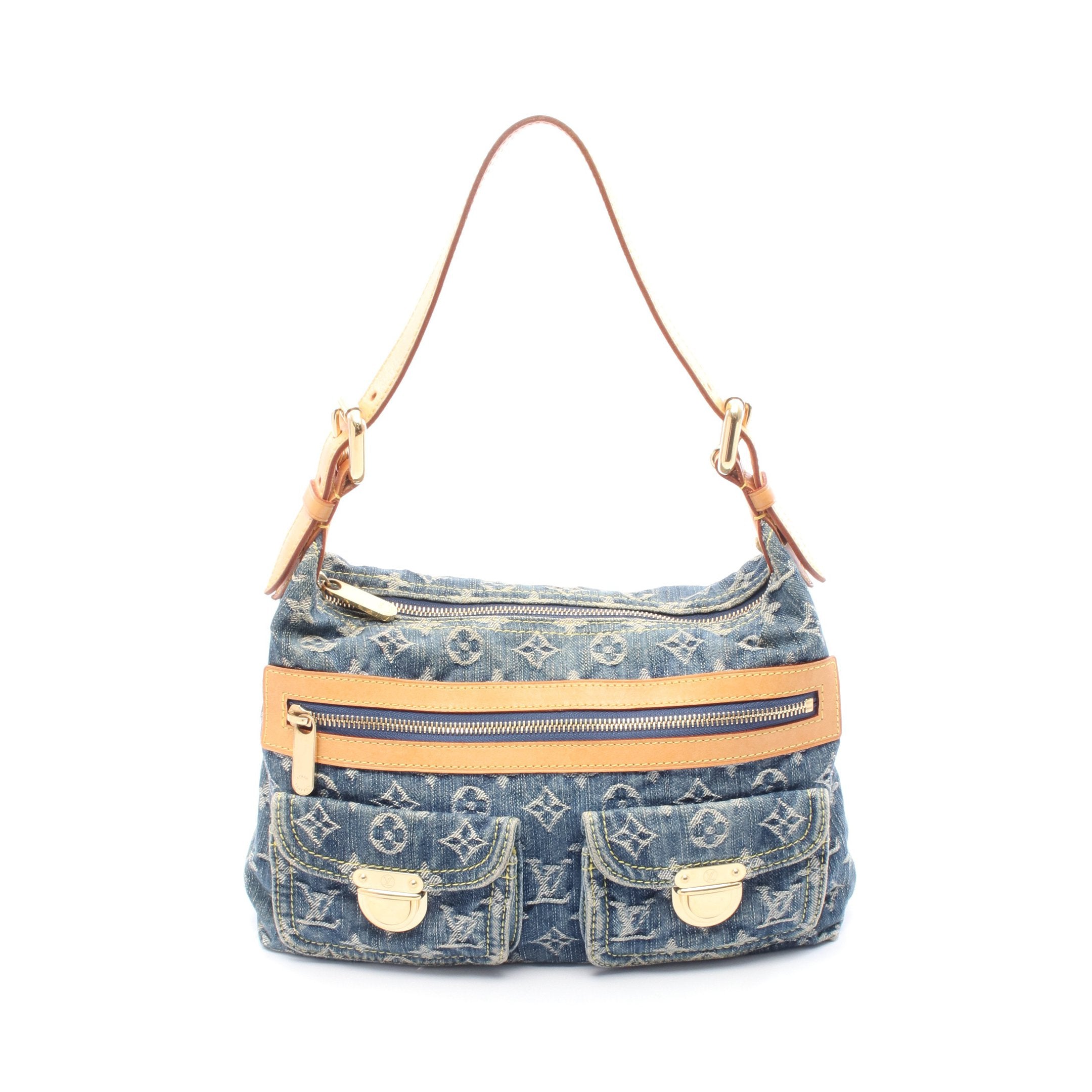 【極美品・希少】ルイヴィトン モノグラムデニム　バギーGM ショルダーバッグ ルイヴィトンデニムショルダーバッグバギー PM デニム