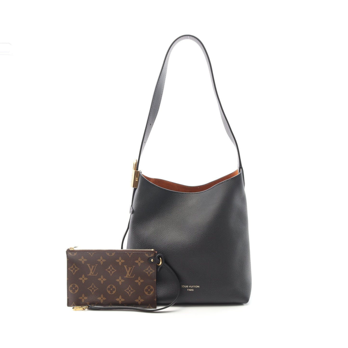 ロウキー ホーボーPM ノワール ショルダーバッグ レザー ブラック ルイヴィトン バッグ LOUIS VUITTON