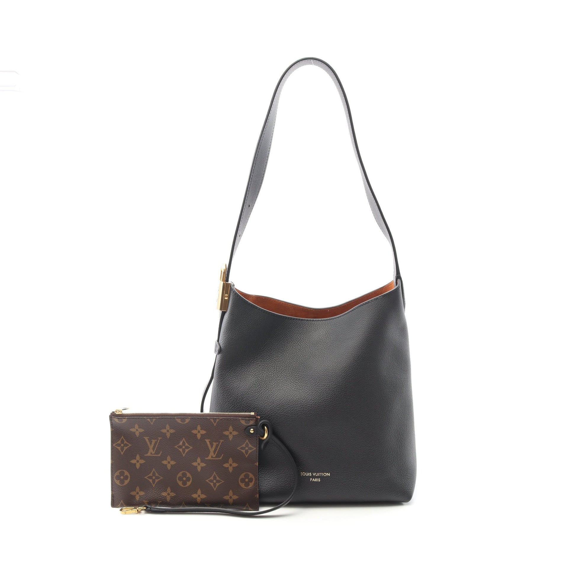ロウキー ホーボーPM ノワール ショルダーバッグ レザー ブラック ルイヴィトン バッグ LOUIS VUITTON