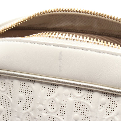 ヴァイヴ ボーリングバッグ ハンドバッグ レザー ホワイト ゴールド 2WAY クリスチャンディオール バッグ Christian Dior