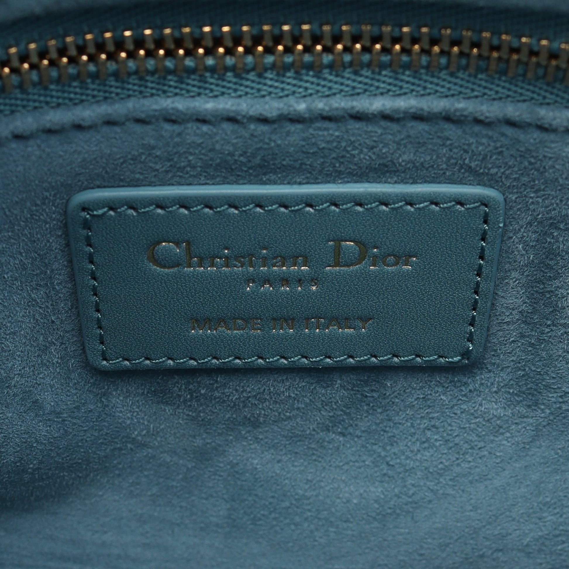 レディディオール スモール カナージュ ハンドバッグ レザー ライトブルー 2WAY クリスチャンディオール バッグ Christian Dior