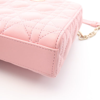 Lady D-Joy ミディアム カナージュ ハンドバッグ レザー ピンク 3WAY クリスチャンディオール バッグ Christian Dior