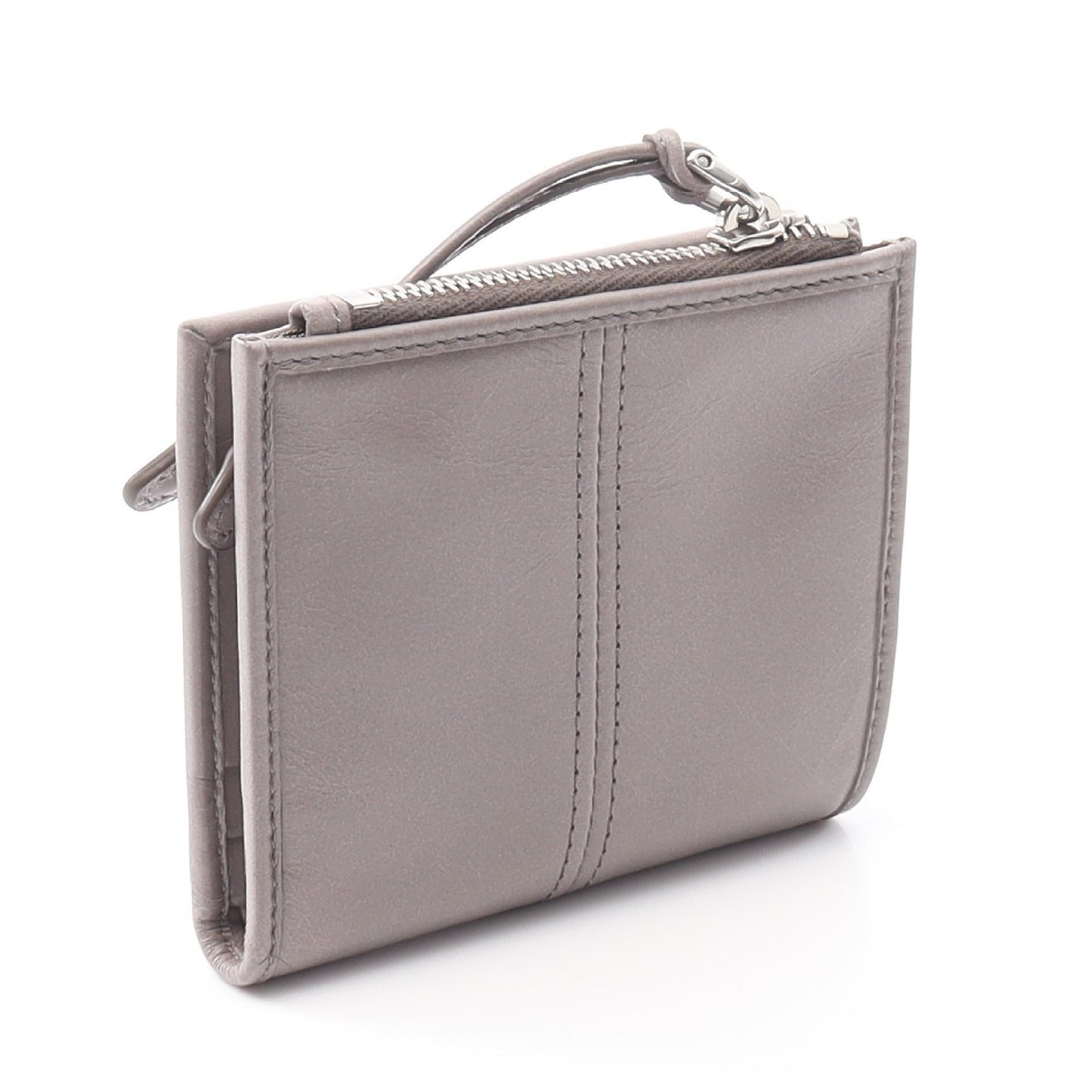 SOFT LUX 二つ折り財布 レザー グレー プラダ 財布・小物 PRADA