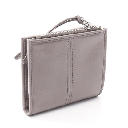 SOFT LUX 二つ折り財布 レザー グレー プラダ 財布・小物 PRADA