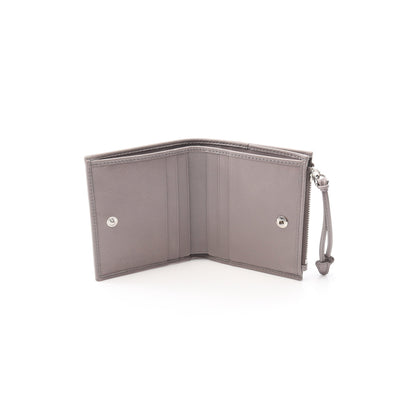 SOFT LUX 二つ折り財布 レザー グレー プラダ 財布・小物 PRADA
