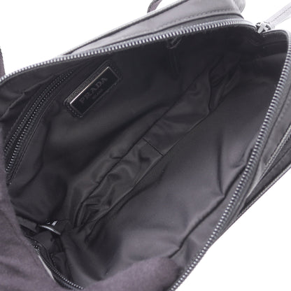 TESSTO ＋ SAFFIAN ボディバッグ ウエストバッグ ナイロン サフィアーノレザー ブラック プラダ バッグ PRADA