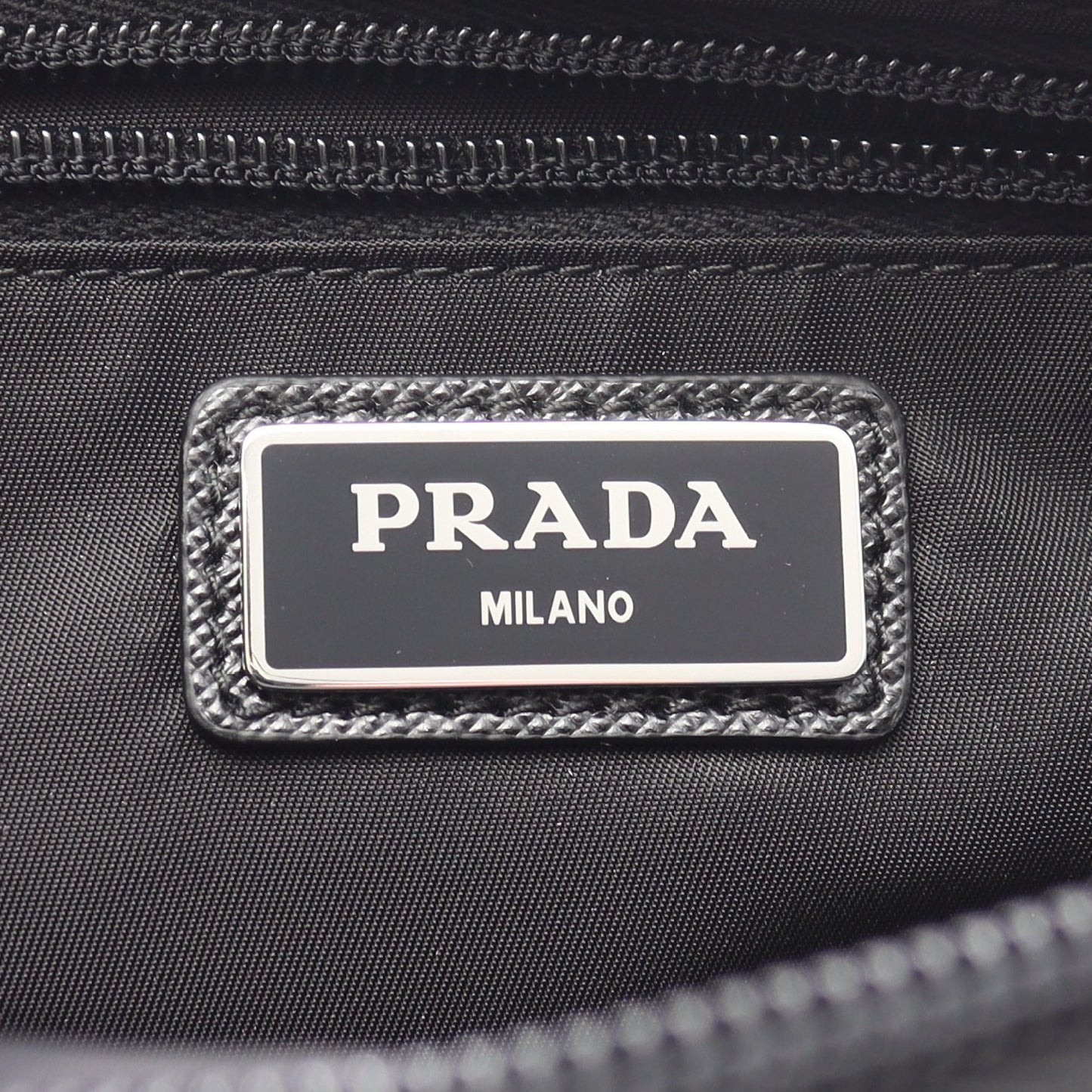 TESSTO ＋ SAFFIAN ボディバッグ ウエストバッグ ナイロン サフィアーノレザー ブラック プラダ バッグ PRADA