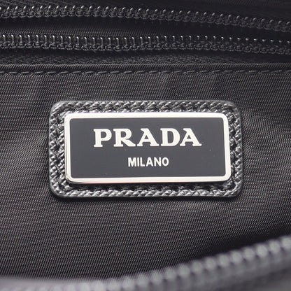TESSTO ＋ SAFFIAN ボディバッグ ウエストバッグ ナイロン サフィアーノレザー ブラック プラダ バッグ PRADA