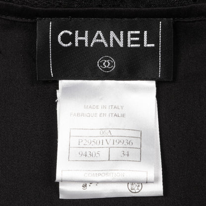 ココマーク スカート レーヨン ナイロン ブラック レース 06A シャネル ボトムス CHANEL