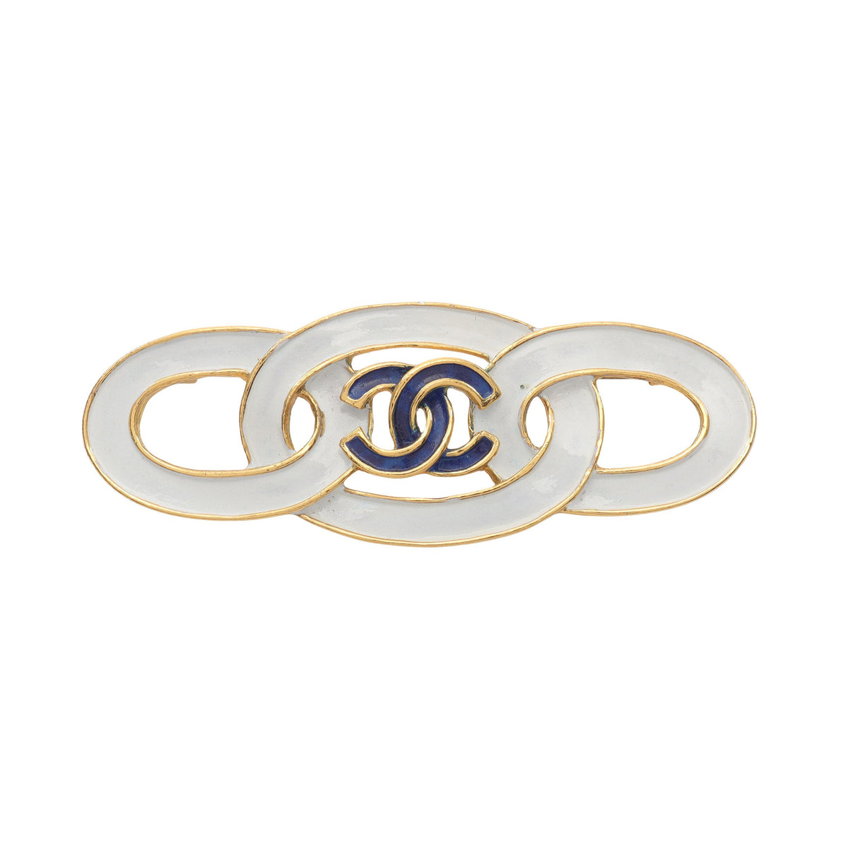 限定 CHANEL シャネル ブローチ ココマーク ホワイト 白 ゴールド 新品 