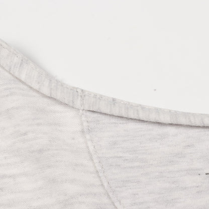 Tシャツ クルーネック 半袖 フェニックスプリント コットン ライトグレー マルチカラー エルメス トップス HERMES