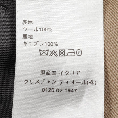 ダブルブレスト テーラードジャケット ウール カーキベージュ ディオール アウター DIOR