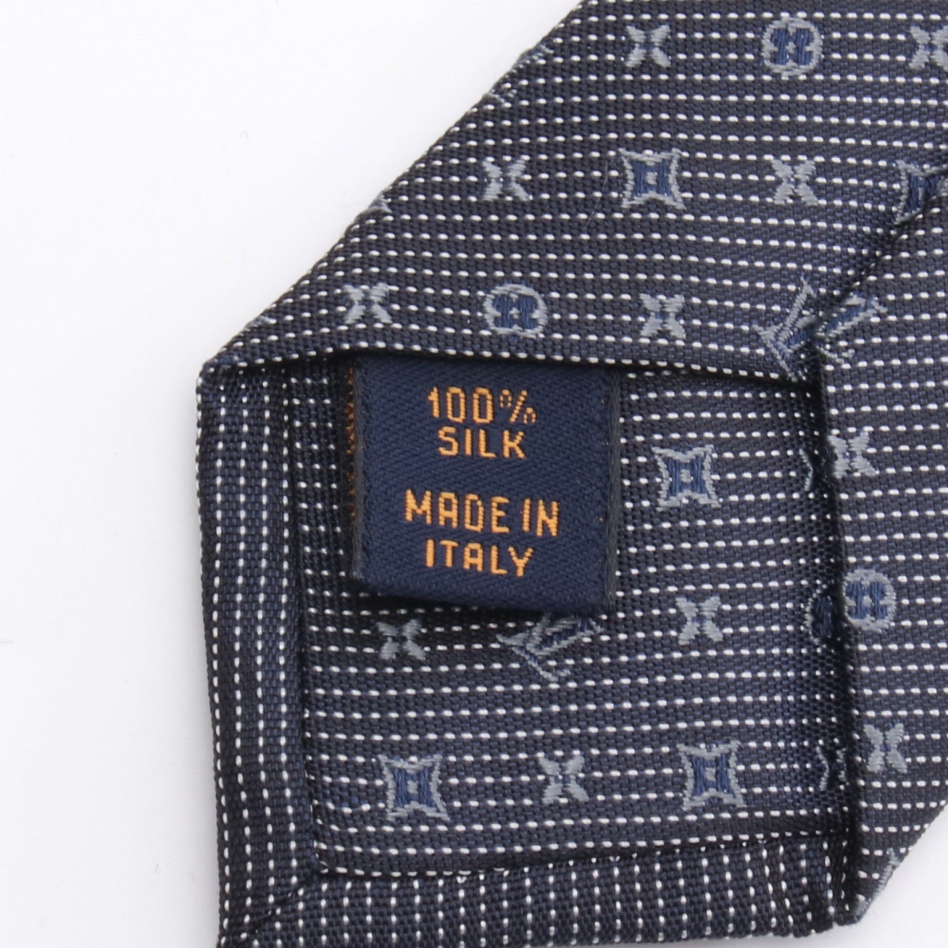 クラヴァット モノグラム クラシック ネクタイ シルク ダークグレー  