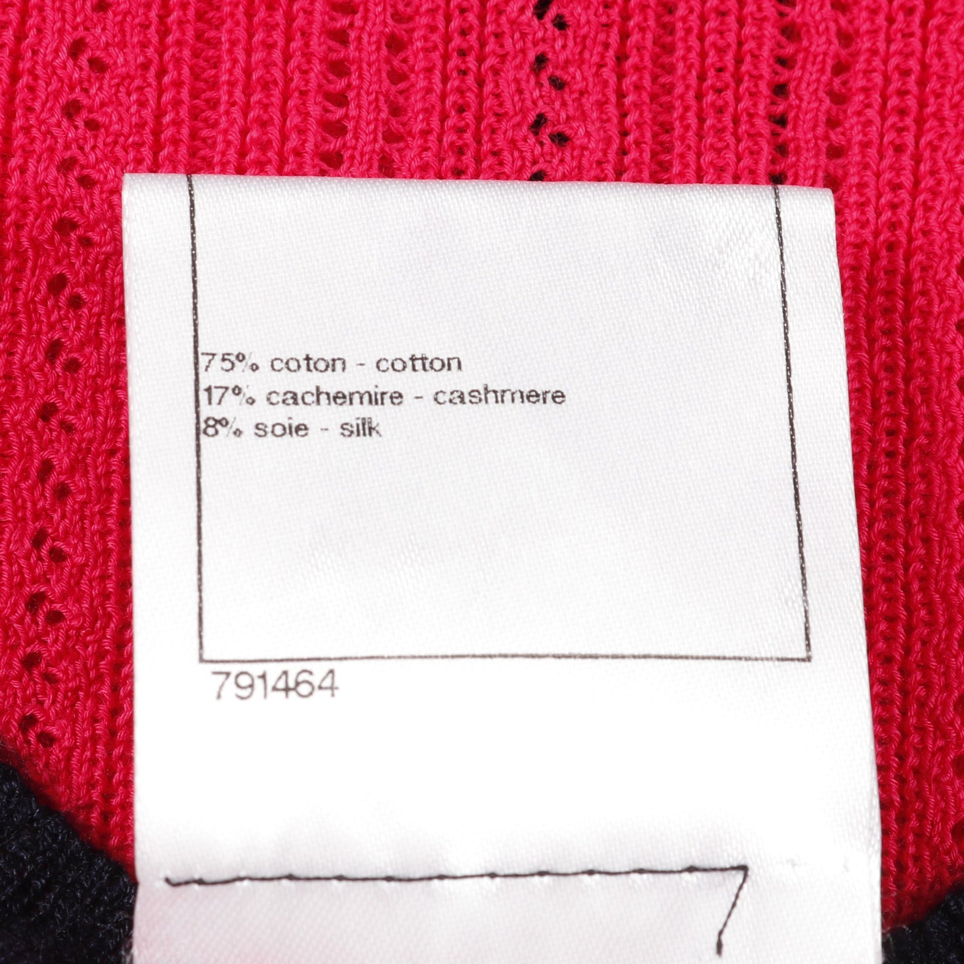 ニット タンクトップ コットン カシミヤ シルク ピンクレッド ネイビー シャネル トップス CHANEL