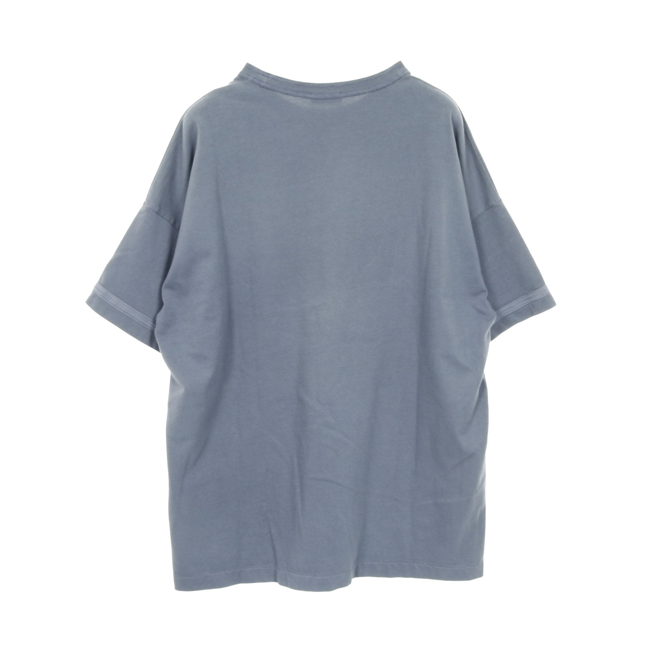 DIOR × STONE ISLAND Tシャツ コットン ブルーグレー ディオール