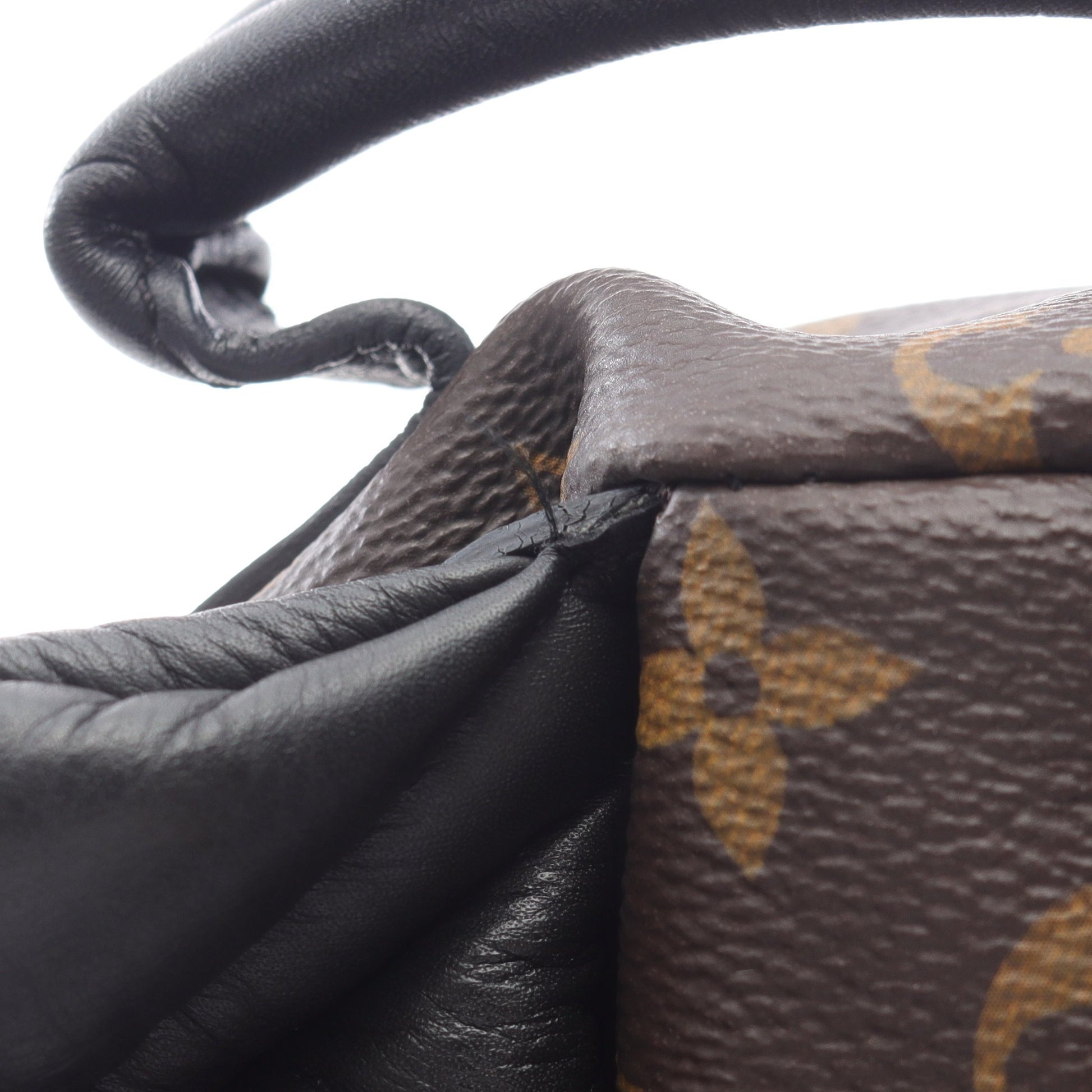 パームスプリングスPM モノグラム バックパック リュックサック PVC レザー ブラウン ブラック ルイヴィトン バッグ LOUIS VUITTON