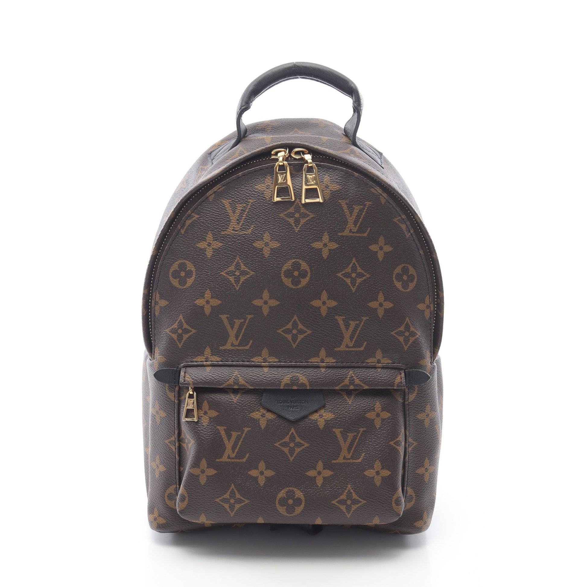 パームスプリングスPM モノグラム バックパック リュックサック PVC レザー ブラウン ブラック ルイヴィトン バッグ LOUIS VUITTON