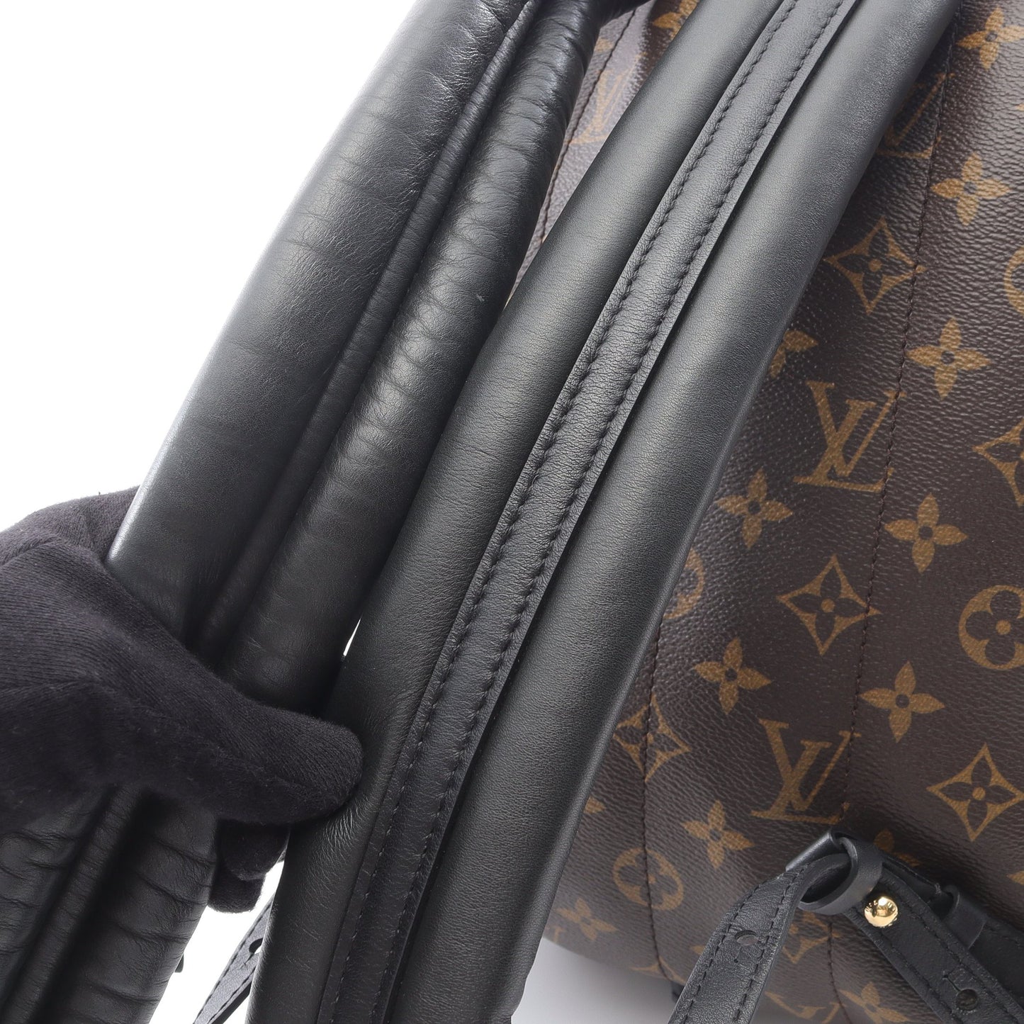 パームスプリングスPM モノグラム バックパック リュックサック PVC レザー ブラウン ブラック ルイヴィトン バッグ LOUIS VUITTON