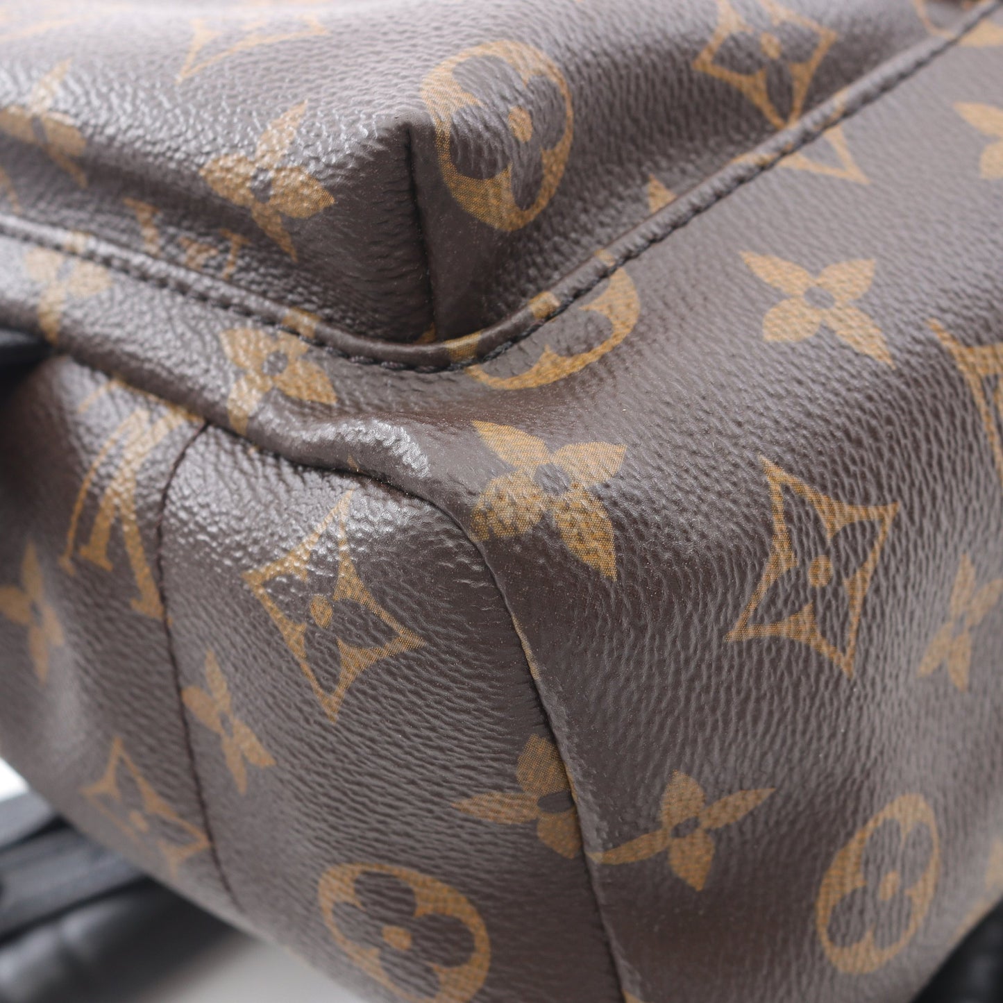 パームスプリングスPM モノグラム バックパック リュックサック PVC レザー ブラウン ブラック ルイヴィトン バッグ LOUIS VUITTON