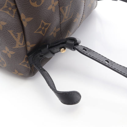 パームスプリングスPM モノグラム バックパック リュックサック PVC レザー ブラウン ブラック ルイヴィトン バッグ LOUIS VUITTON
