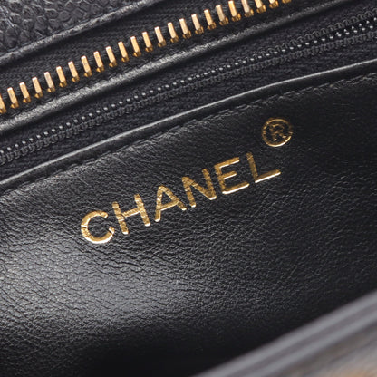 マトラッセ チェーンショルダーバッグ キャビアスキン ブラック ゴールド金具 シャネル バッグ CHANEL