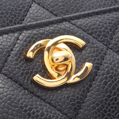 マトラッセ チェーンショルダーバッグ キャビアスキン ブラック ゴールド金具 シャネル バッグ CHANEL