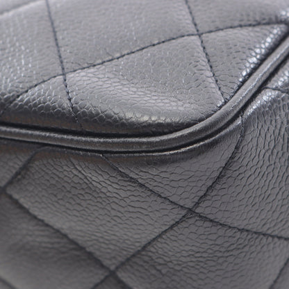 マトラッセ チェーンショルダーバッグ キャビアスキン ブラック ゴールド金具 シャネル バッグ CHANEL