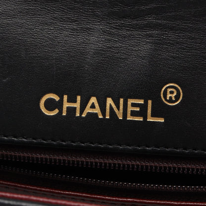 マトラッセ チェーンショルダーバッグ ラムスキン ブラック ゴールド金具 シャネル バッグ CHANEL