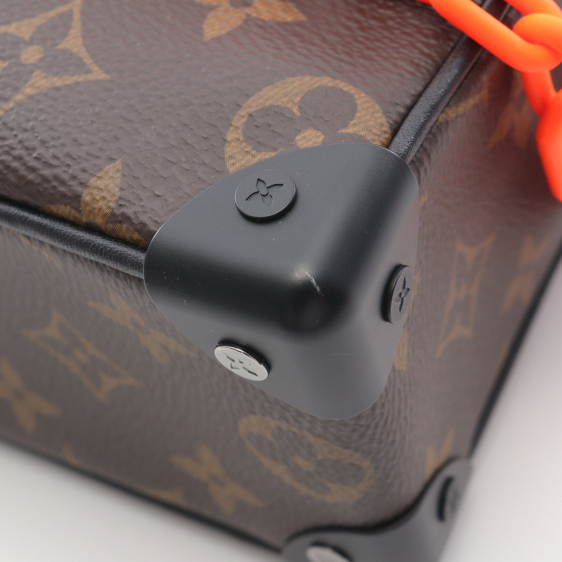 ミニ ソフトトランク モノグラムソーラーレイ ショルダーバッグ PVC レザー ブラウン ブラック ルイヴィトン バッグ LOUIS VUITTON