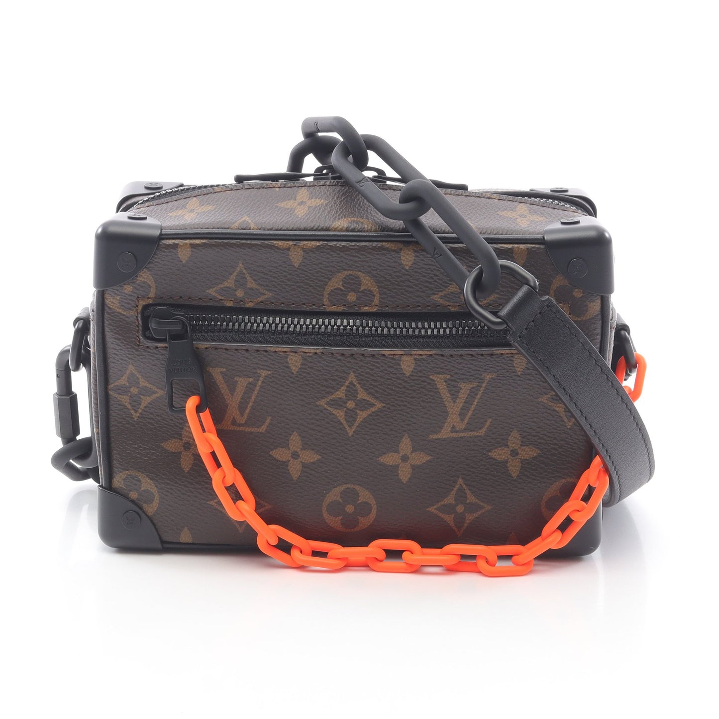 ミニ ソフトトランク モノグラムソーラーレイ ショルダーバッグ PVC レザー ブラウン ブラック ルイヴィトン バッグ LOUIS VUITTON